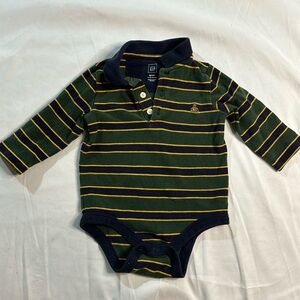 Baby Gap Cotton Polo Onesie, 6-12 months